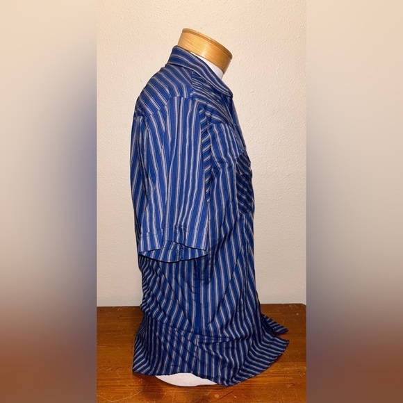 Ely Cattleman Pearl Snap Button Down Shirt - Size Large Tall - Picture 3 of 8